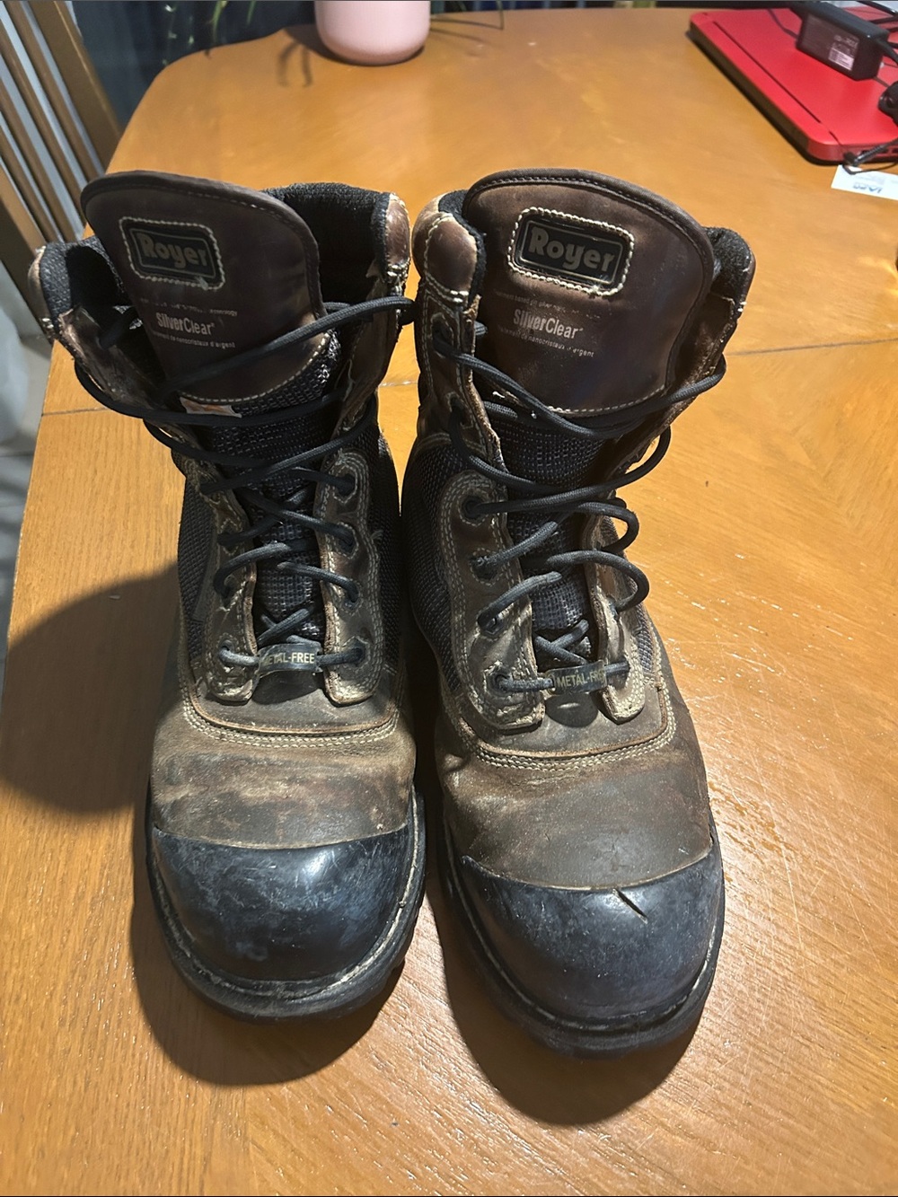 Brown & Black Men's Work Boots
